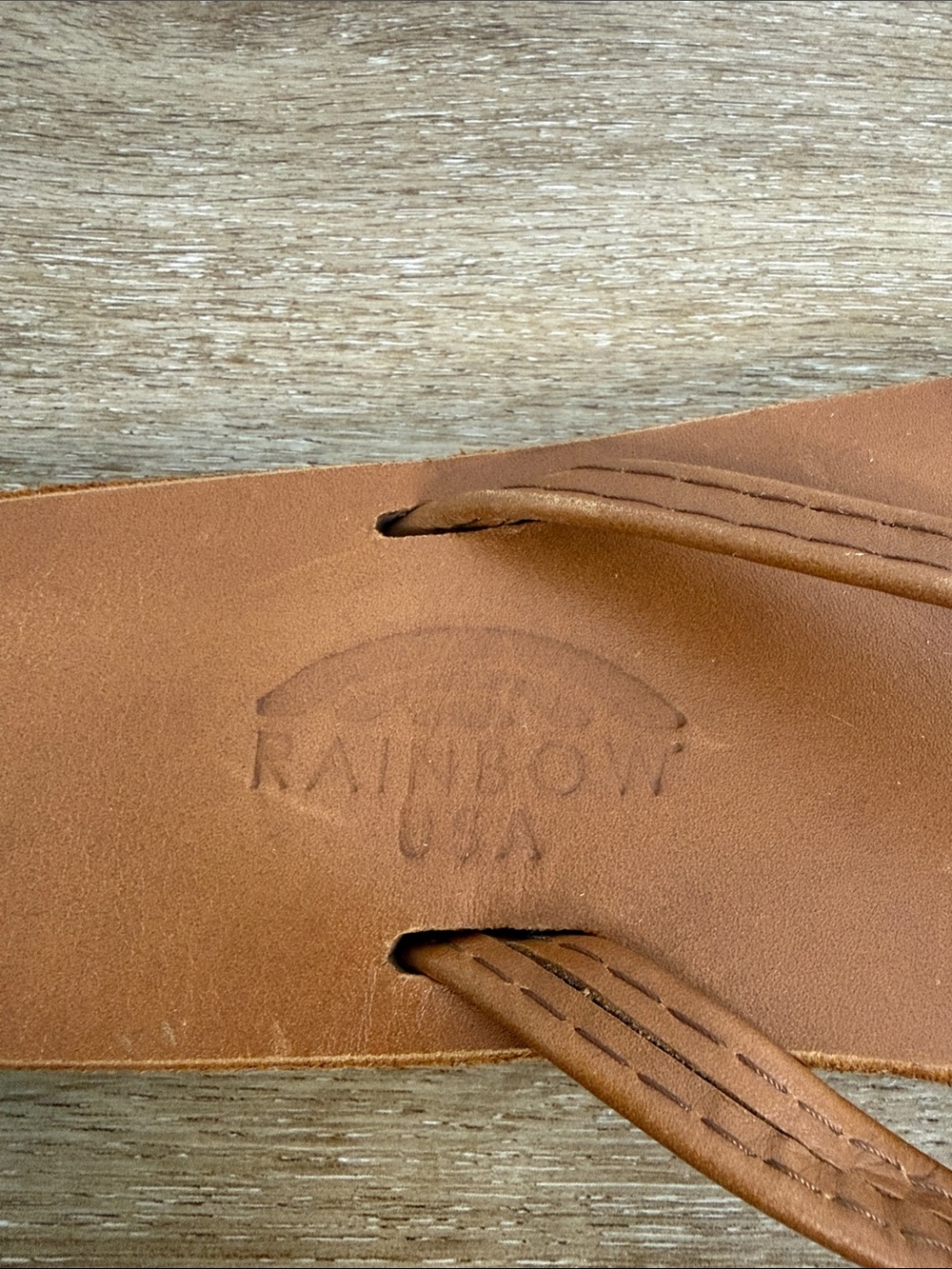 Rainbow Brown Flip flops size 8 - Picture 6 of 7